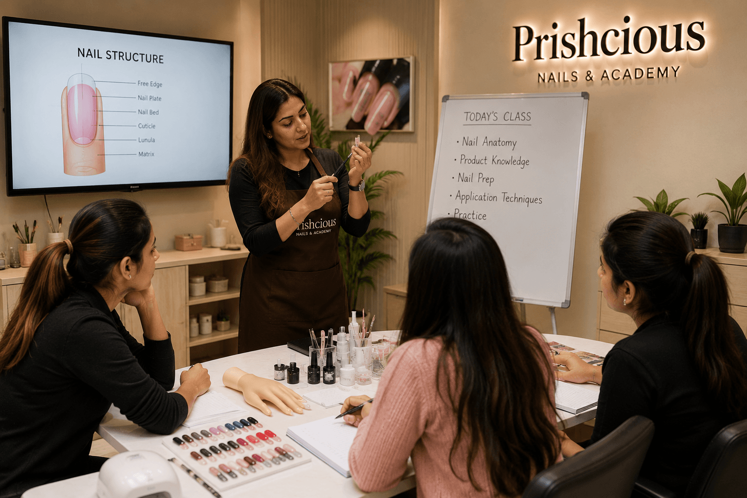 Prishcious Nails Academy — Gel Extension Course training course in Ghatkopar Mumbai