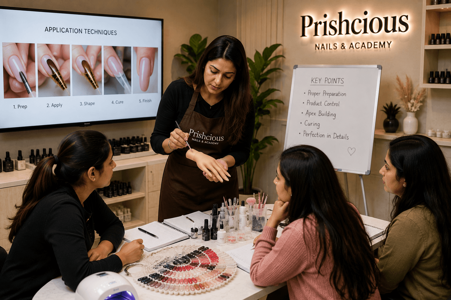 Prishcious Nails Academy — Basic to Advance Nail Art Course training course in Ghatkopar Mumbai